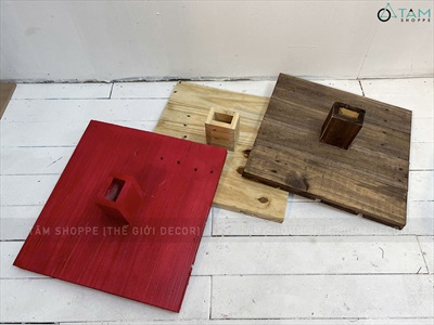 Bộ trụ gỗ kèm đế rời cao tới 2m (2 size - nhiều màu) TRUGO-01